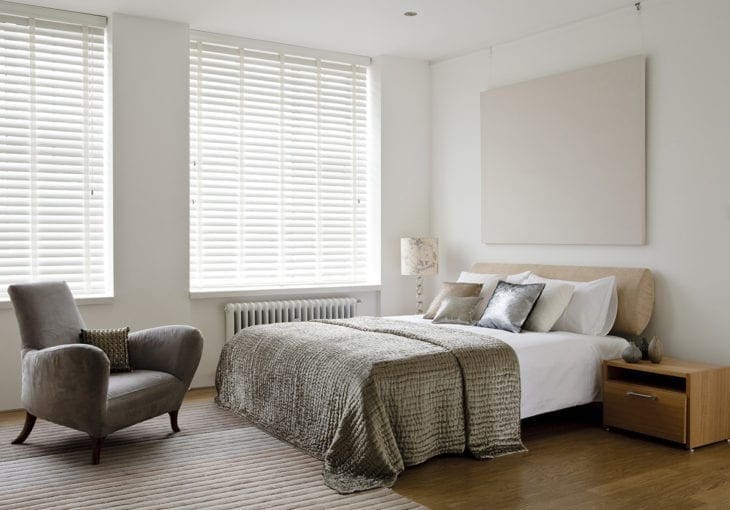 Blinds in a bedroom