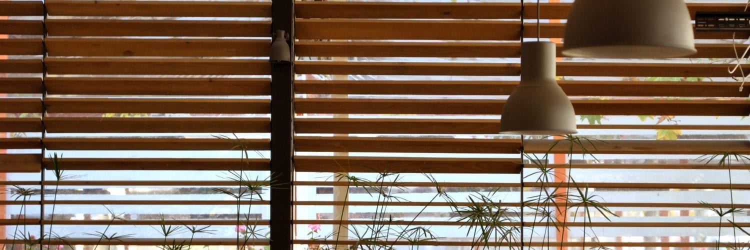 wooden window blinds