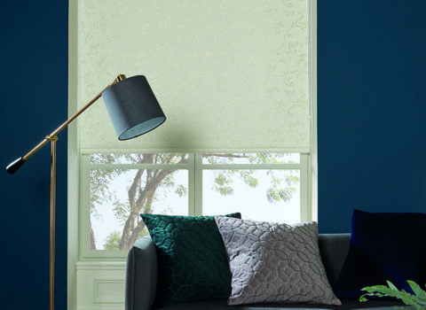 Living room roller blinds