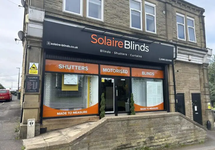 front view of the Solaire Blinds showroom near Horbury