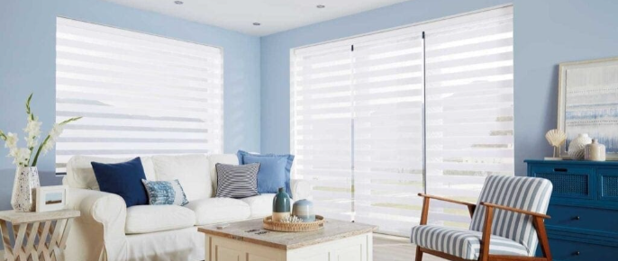 Window blinds in living room in Outwood providing light control and privacy